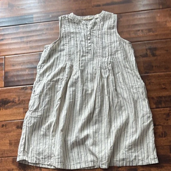Levi's Beige Striped Mini Dress - Picture 3 of 8